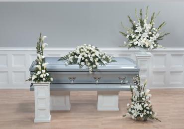 White funeral arrangements