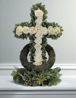 White Rose-Accented Cross